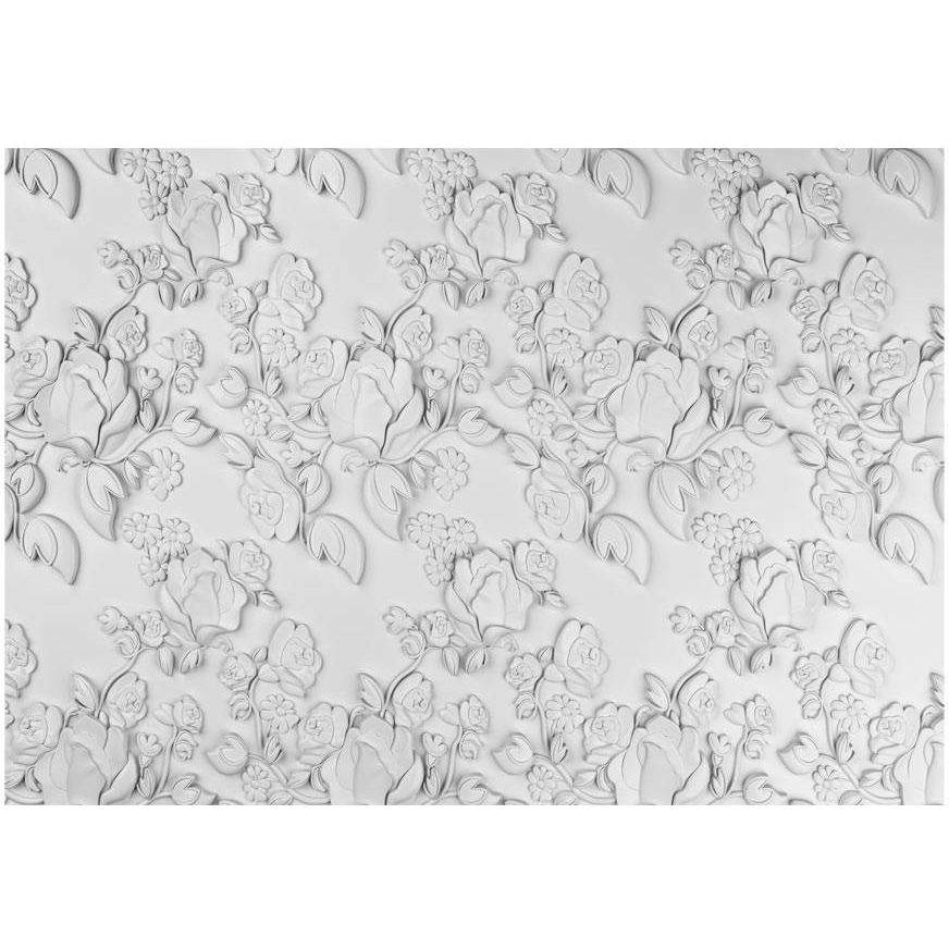 Kuvatapetti Artgeist White ornament: roses, 175x250cm