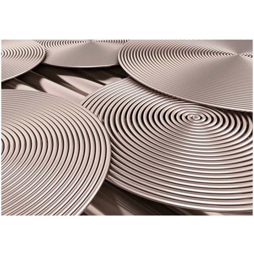 Kuvatapetti Artgeist Copper Spirals, 105x150cm, ruskea