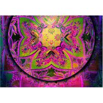 Kuvatapetti Artgeist Mandala: Pink Expression, eri kokoja