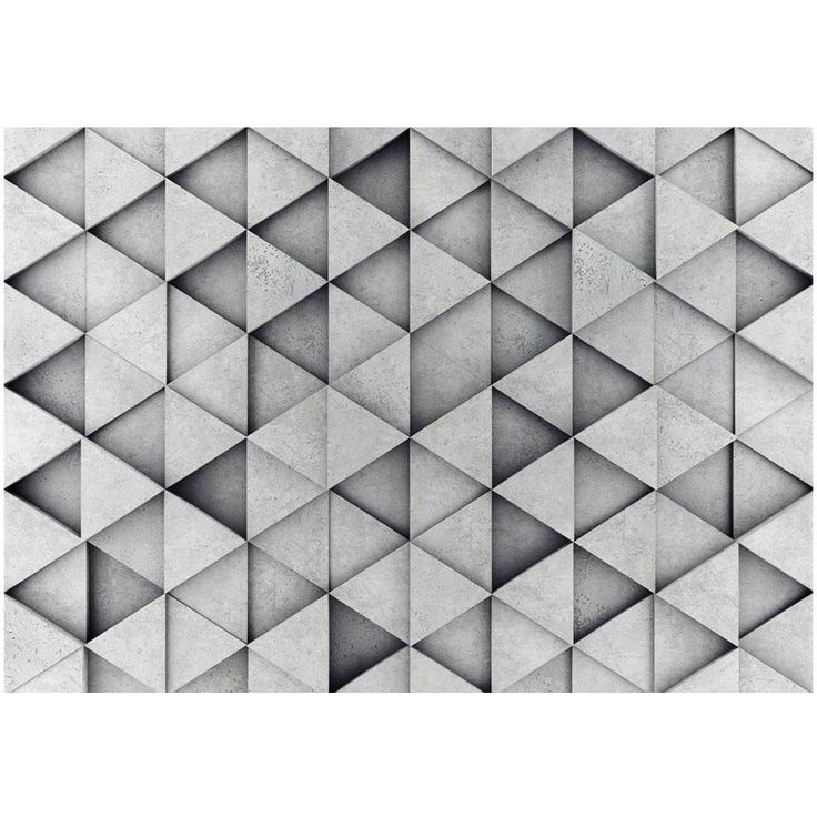 Kuvatapetti Artgeist Grey Triangles, eri kokoja