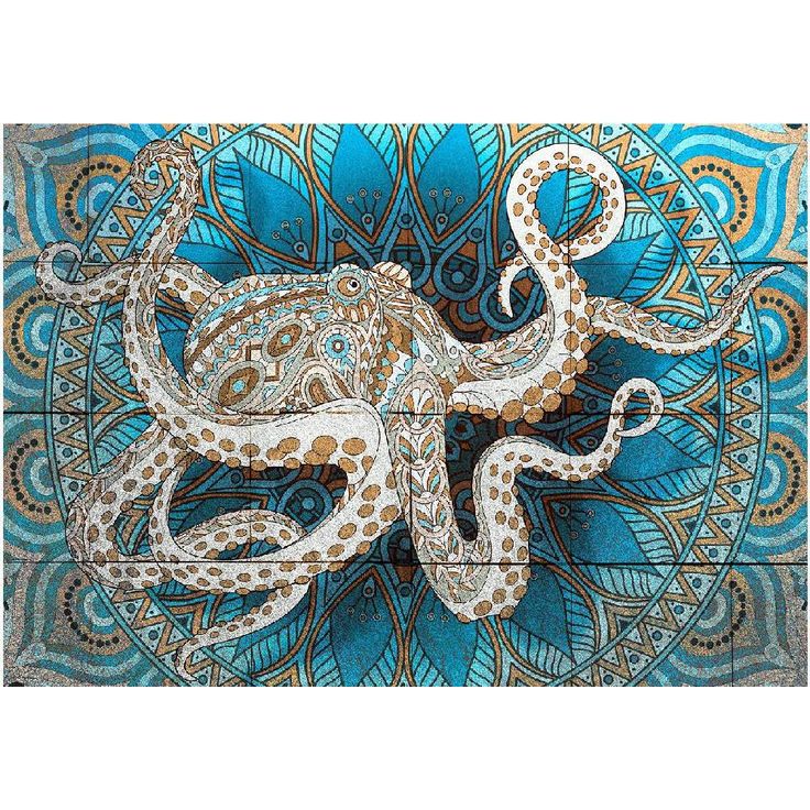 Kuvatapetti Artgeist Zen Octopus, eri kokoja
