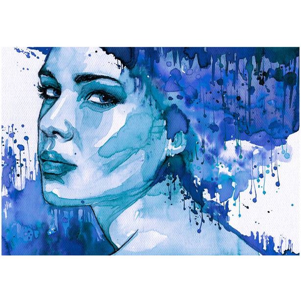 Kuvatapetti Artgeist Blue Lady, eri kokoja