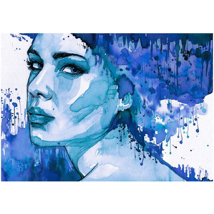 Kuvatapetti Artgeist Blue Lady, eri kokoja
