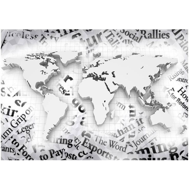Kuvatapetti Artgeist The world of newspapers, eri kokoja