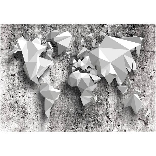Kuvatapetti Artgeist World Map: Origami, eri kokoja