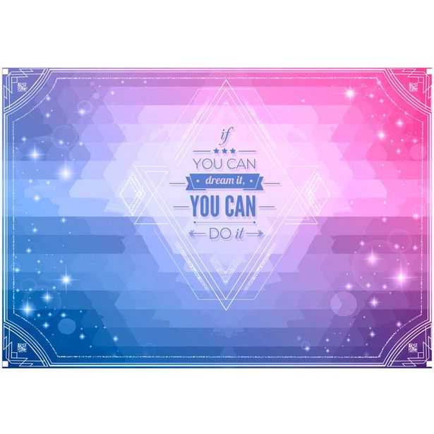 Kuvatapetti Artgeist If you can dream it, you can do it!, eri kokoja