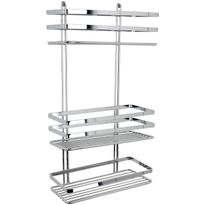 Suihkuhylly Arrow suora 3-tasoa kromi 11050