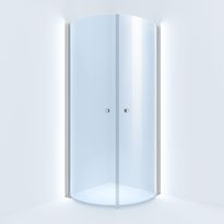 Suihkunurkka Arrow Basic Round 80x80 cm kirkas lasi
