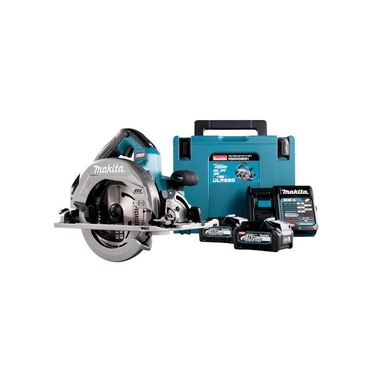 Akkupyörösaha Makita XGT HS004GM201, Ø190mm, 40V, 2x4,0Ah, laturi