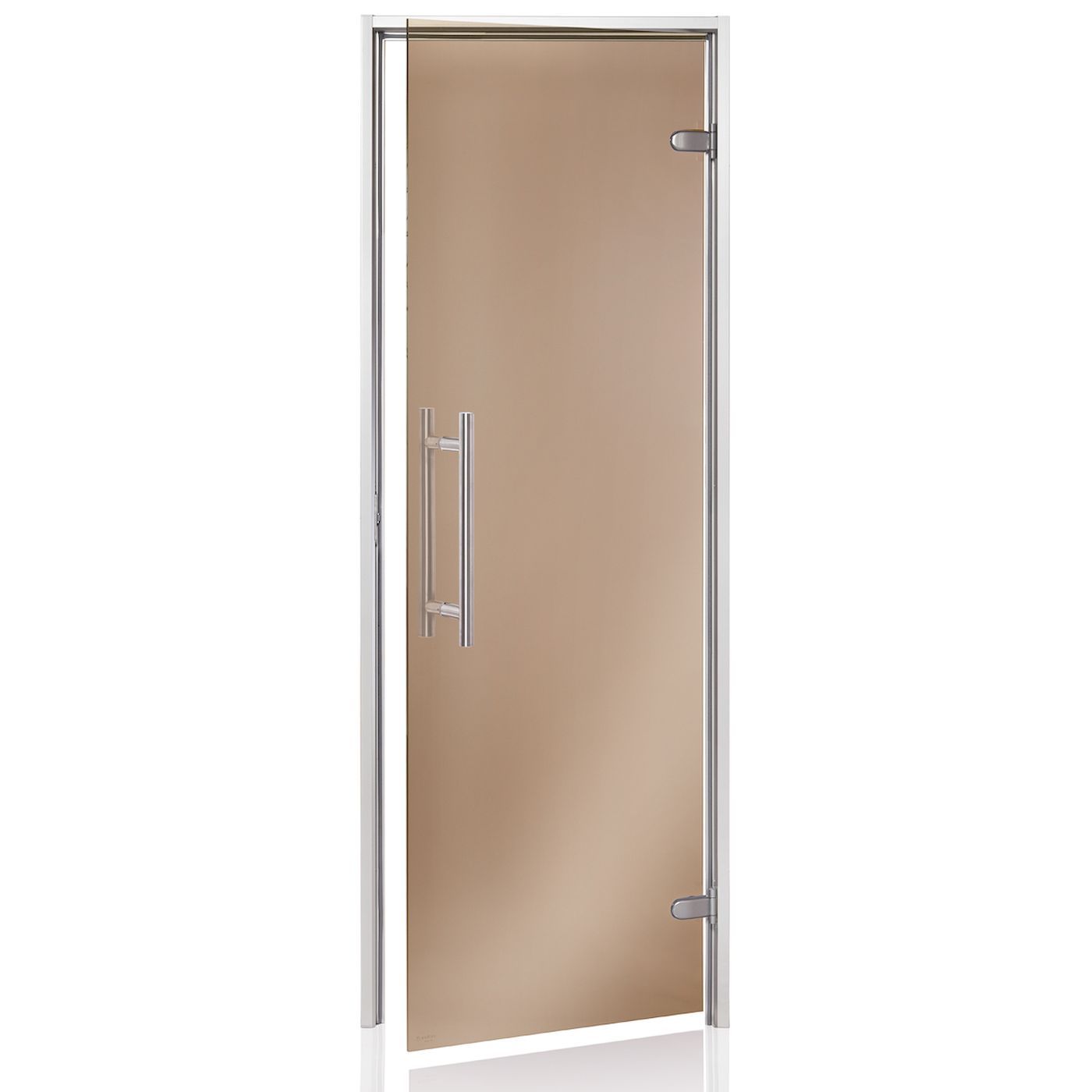 Höyrysaunan ovi Andres Glass Light Premium, alumiinikarmi, 7x19, pronssi lasi