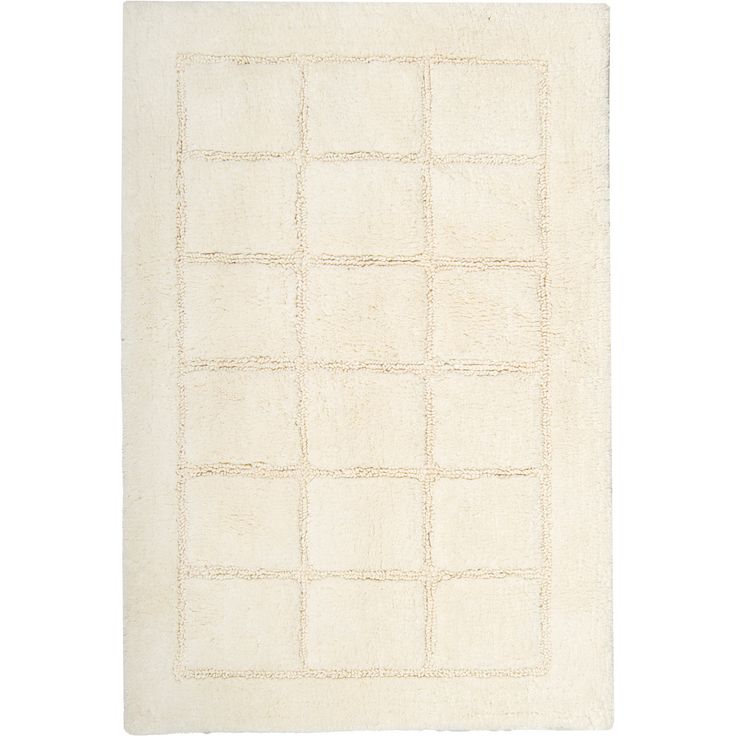 Kylpyhuoneen matto NOKOHOME Aada 60x90cm luonnonvalkoinen