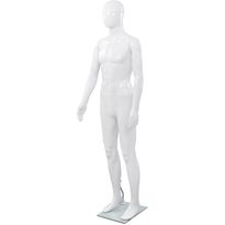 Aidon kokoinen miesmallinukke lasijalustalla 185cm