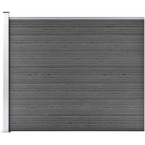 Aitapaneeli WPC 175x146 cm musta
