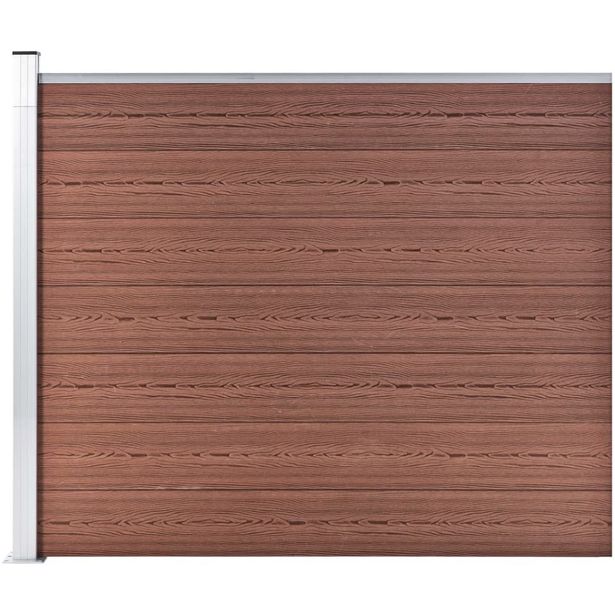 Aitapaneeli WPC 175x146 cm ruskea