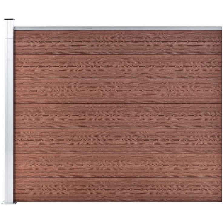 Aitapaneeli WPC 175x146 cm ruskea