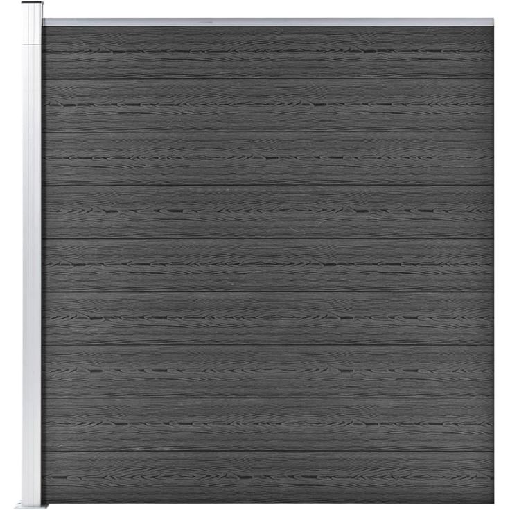 Aitapaneeli WPC 175x186 cm musta