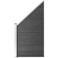 Aitapaneeli WPC 95x(105-180) cm musta
