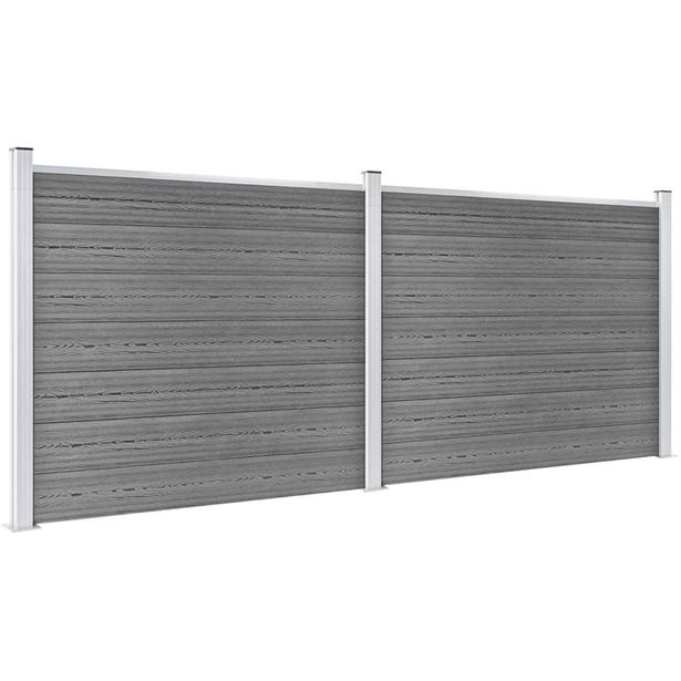 Aitapaneelisarja WPC 353x146 cm harmaa