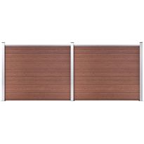 Aitapaneelisarja WPC 353x146 cm ruskea