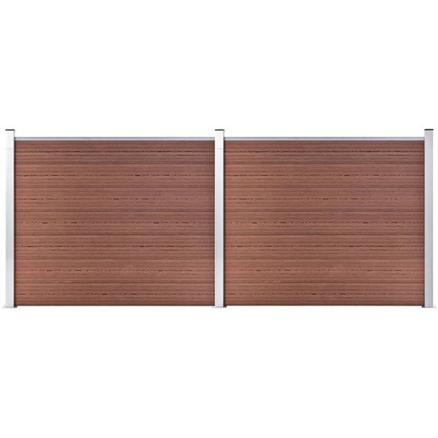Aitapaneelisarja WPC 353x146 cm ruskea