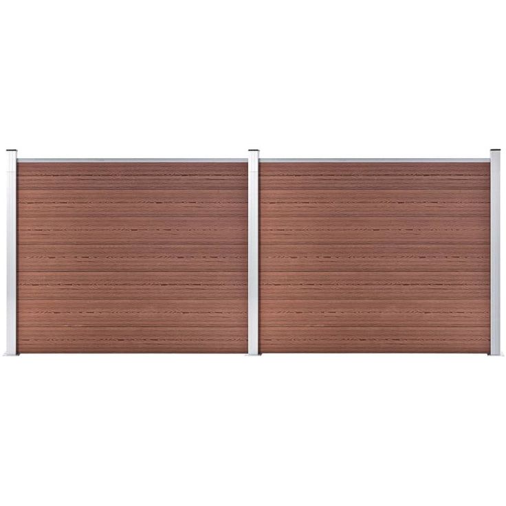 Aitapaneelisarja WPC 353x146 cm ruskea