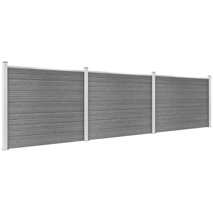 Aitapaneelisarja WPC 526x146 cm harmaa