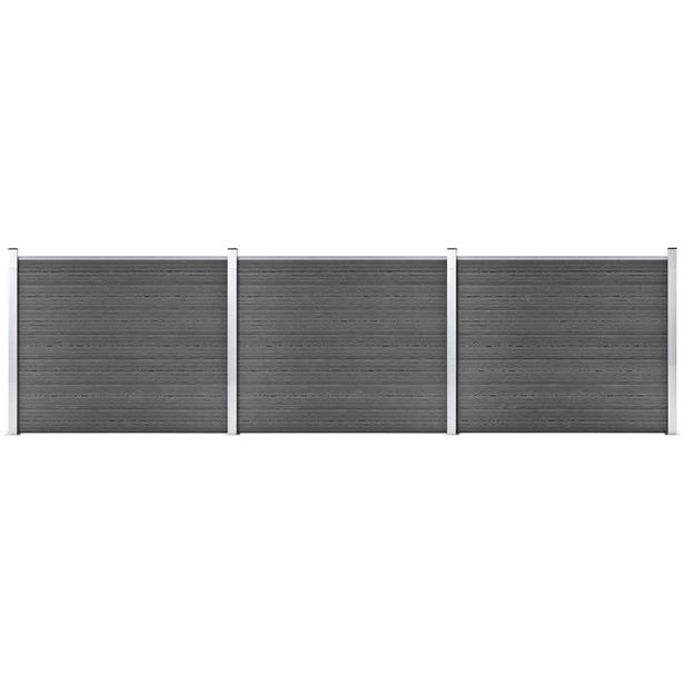 Aitapaneelisarja WPC 526x146 cm musta