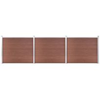 Aitapaneelisarja WPC 526x146 cm ruskea