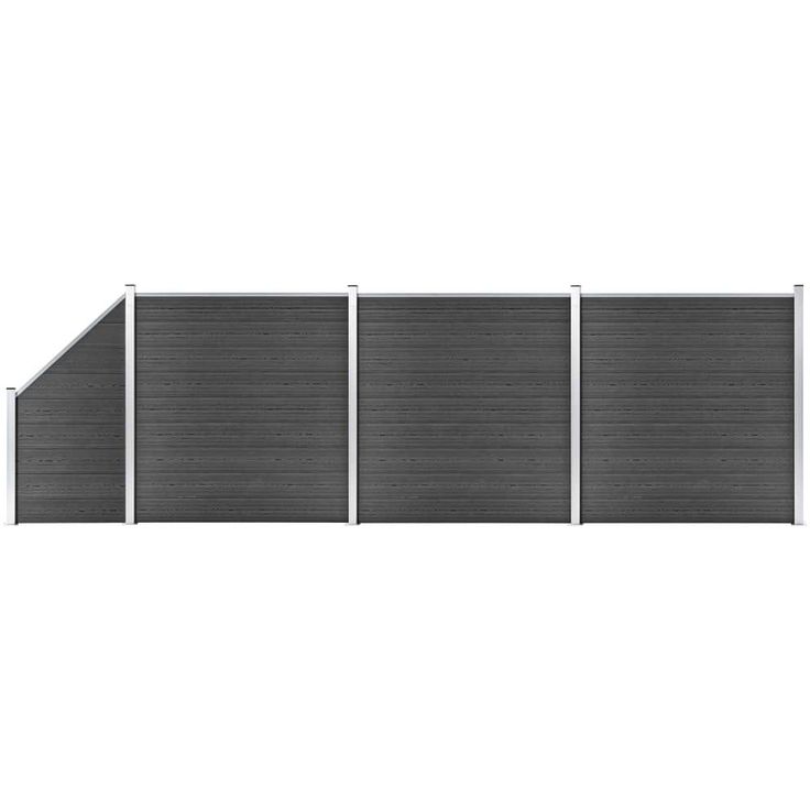 Aitapaneelisarja WPC 619x 105 186 cm musta