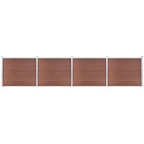 Aitapaneelisarja WPC 699x146 cm ruskea