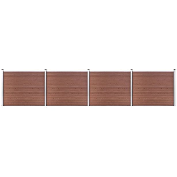 Aitapaneelisarja WPC 699x146 cm ruskea
