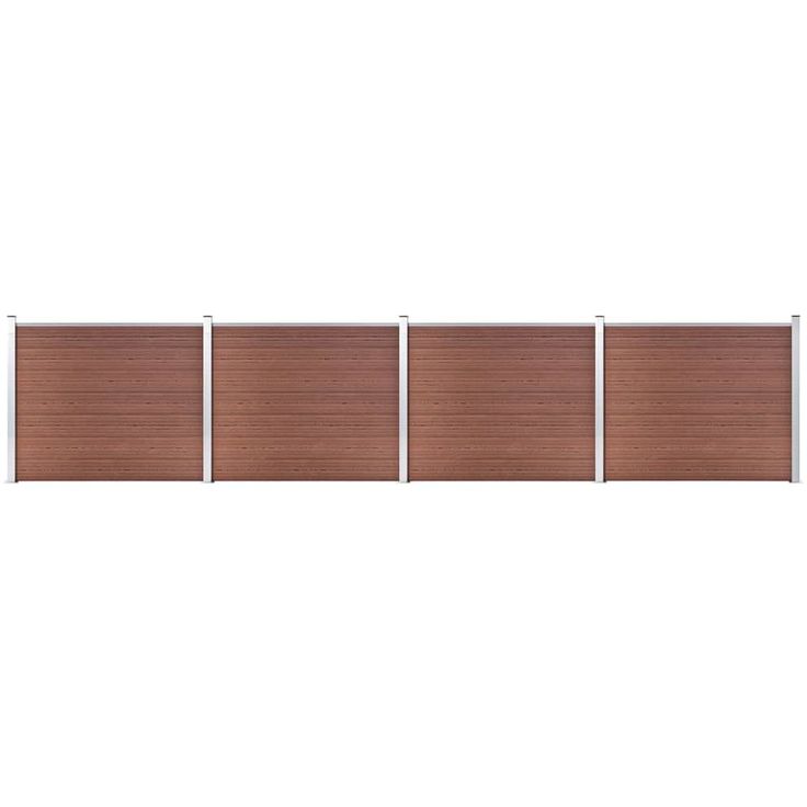 Aitapaneelisarja WPC 699x146 cm ruskea