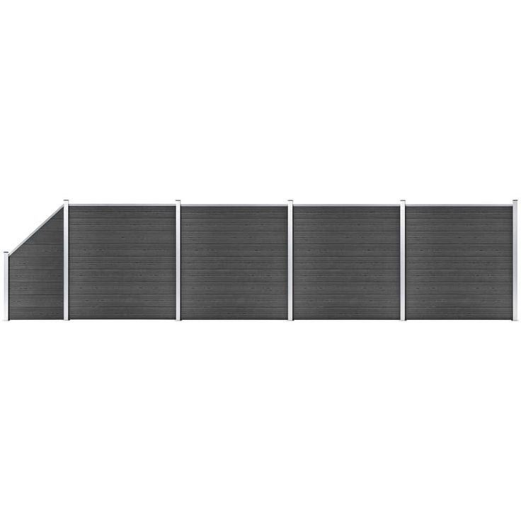Aitapaneelisarja WPC 792 x 105 186 cm musta