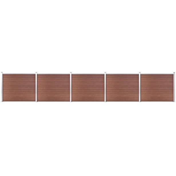 Aitapaneelisarja WPC 872x146 cm ruskea