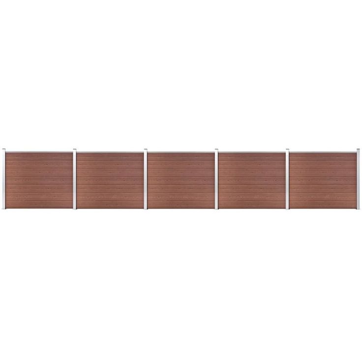 Aitapaneelisarja WPC 872x146 cm ruskea