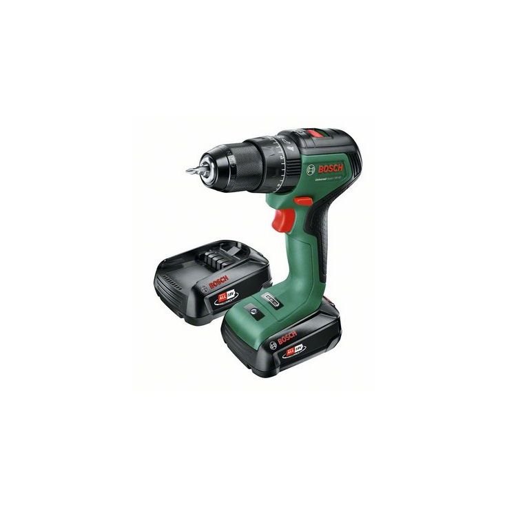 Akkuiskuporakone Bosch Universal Impact 18V 60 2x2 0Ah