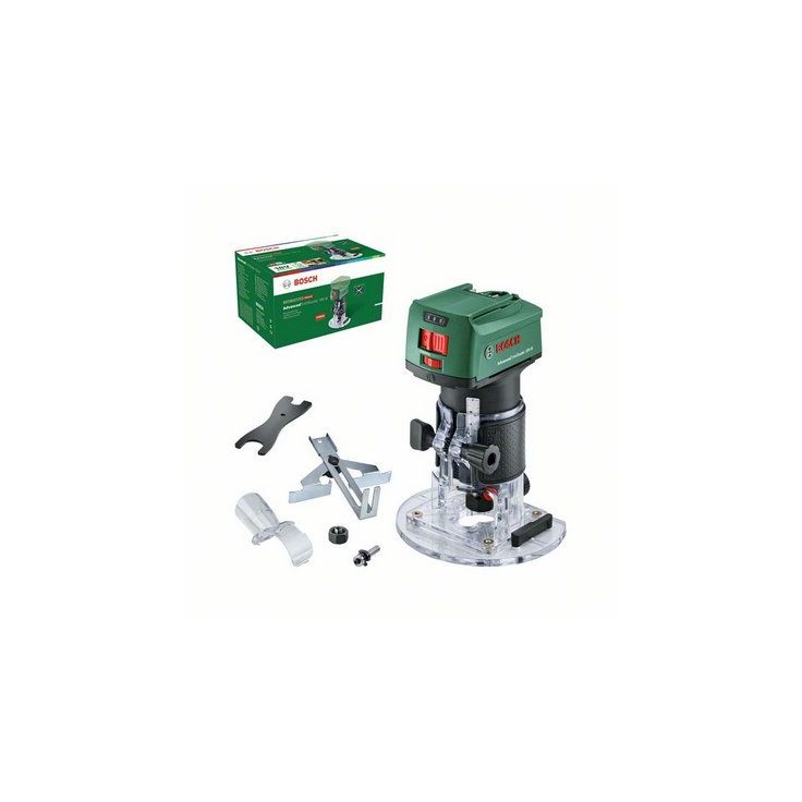 Yläjyrsin Bosch AdvancedTrimRouter 18V-8 Solo, 18V, ilman akkua