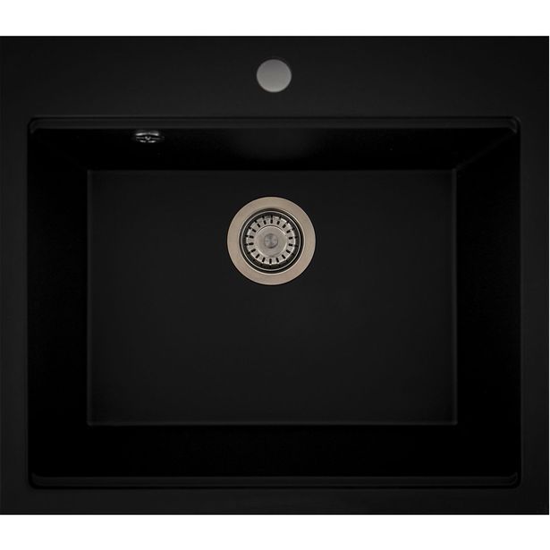 Keittiöallas Savo Alva 60, 570x500cm, komposiitti, musta