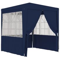 Ammattilaisten juhlateltta sivuseinillä 2x2m sininen 90 g/m²