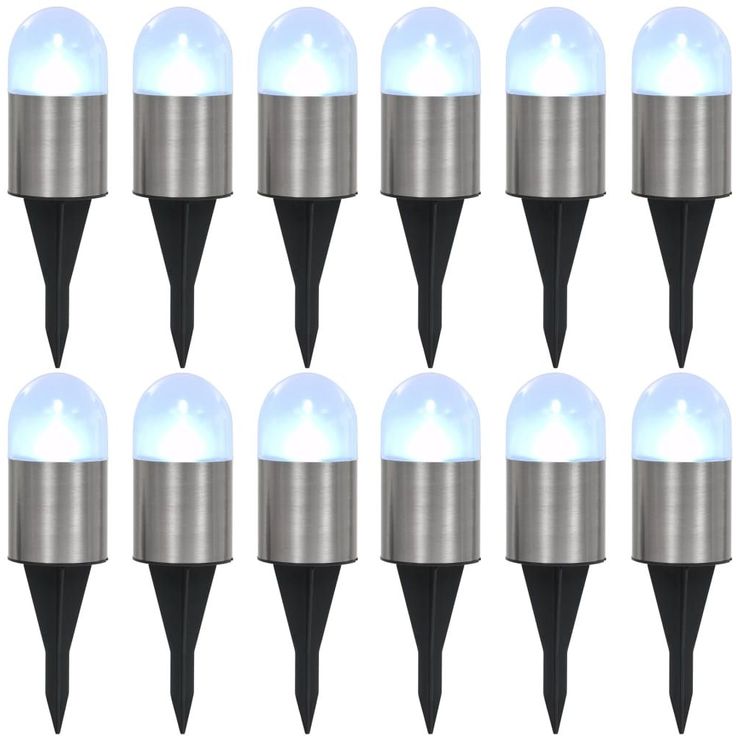 Aurinkoenergia maavalaisimet 12 kpl led valkoinen_1