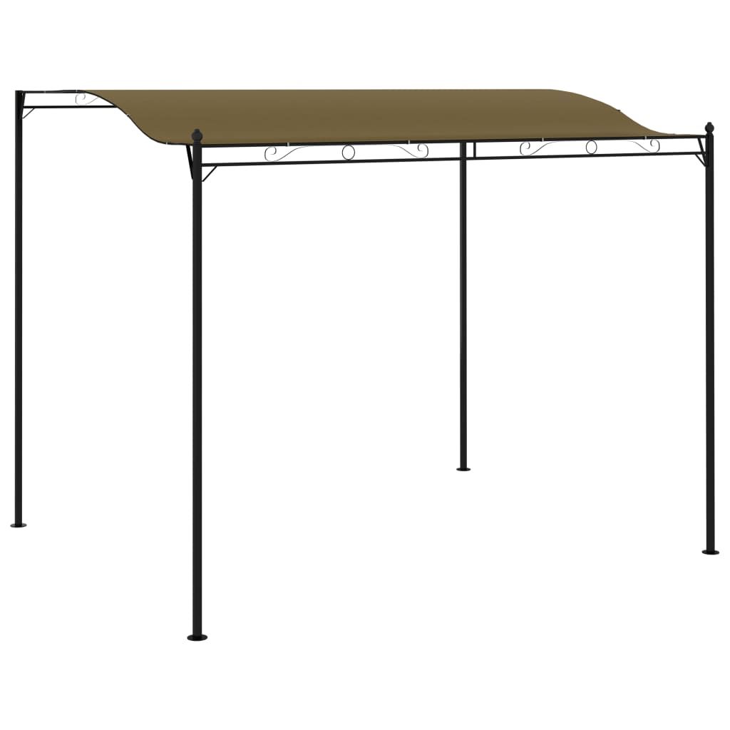 Aurinkokatos 3x2,5 m ruskeanharmaa 180 g/m²