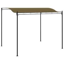 Aurinkokatos 3x2,5 m ruskeanharmaa 180 g/m²