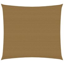 Aurinkopurje 160 g/m² harmaanruskea 3,6x3,6 m hdpe