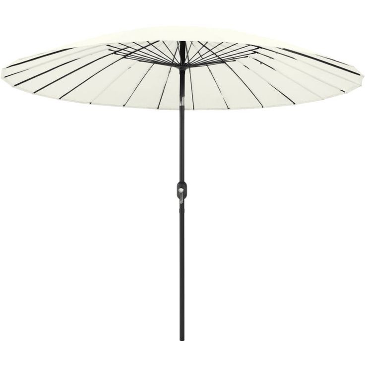 Aurinkovarjo alumiinitanko 270 cm hiekanvalkoinen_1