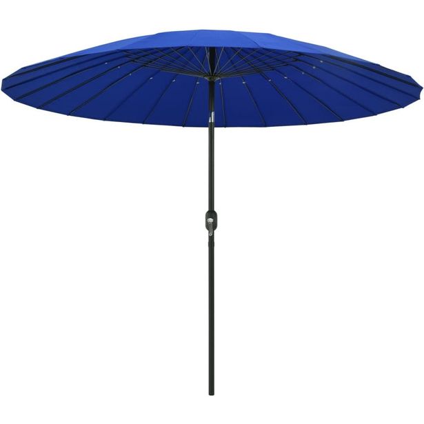 Aurinkovarjo alumiinitanko 270 cm taivaansininen_1