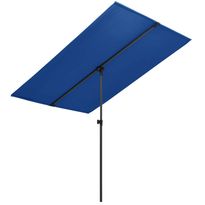 Aurinkovarjo alumiinitanko 2x1,5 m taivaansininen