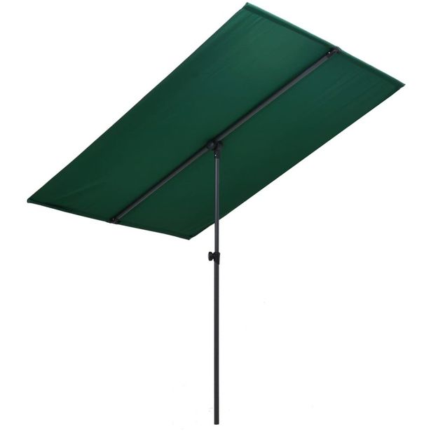 Aurinkovarjo alumiinitanko 2x1,5 m vihreä_1