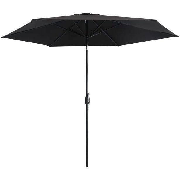 Aurinkovarjo metallirunko 300 cm musta_1