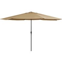 Aurinkovarjo metallirunko 400 cm harmaanruskea