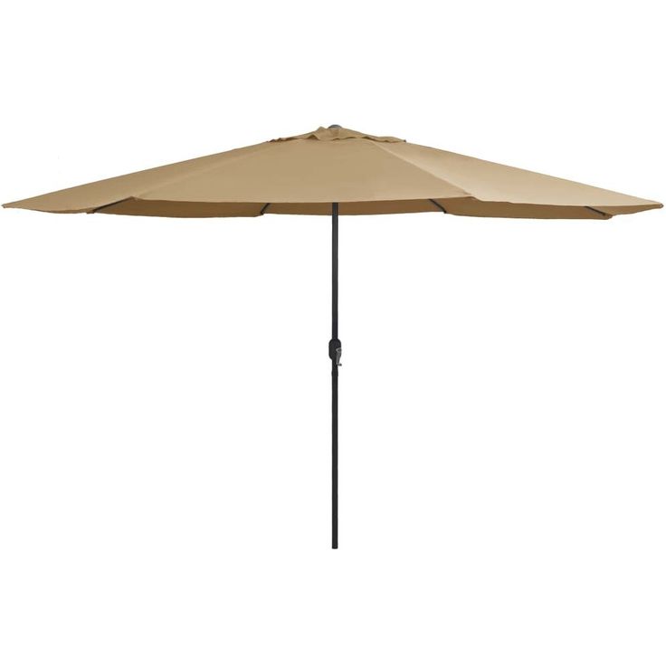 Aurinkovarjo metallirunko 400 cm harmaanruskea_1